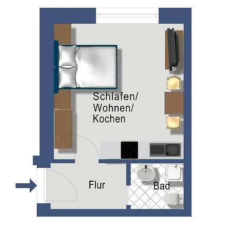 Lägenhet Schleiblick Sparzimmer 1 Rabenkirchen-Faulück